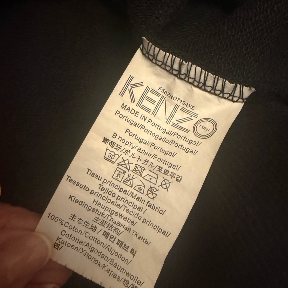 Kenzo Black Sweatshirt with Multicolor Tiger Embroidery - Picture 7 of 10